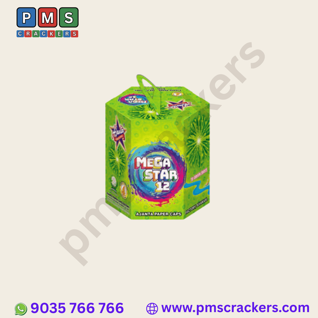 Mega Star 12 – Green Balls Aerial Shots | Ajanta Fireworks