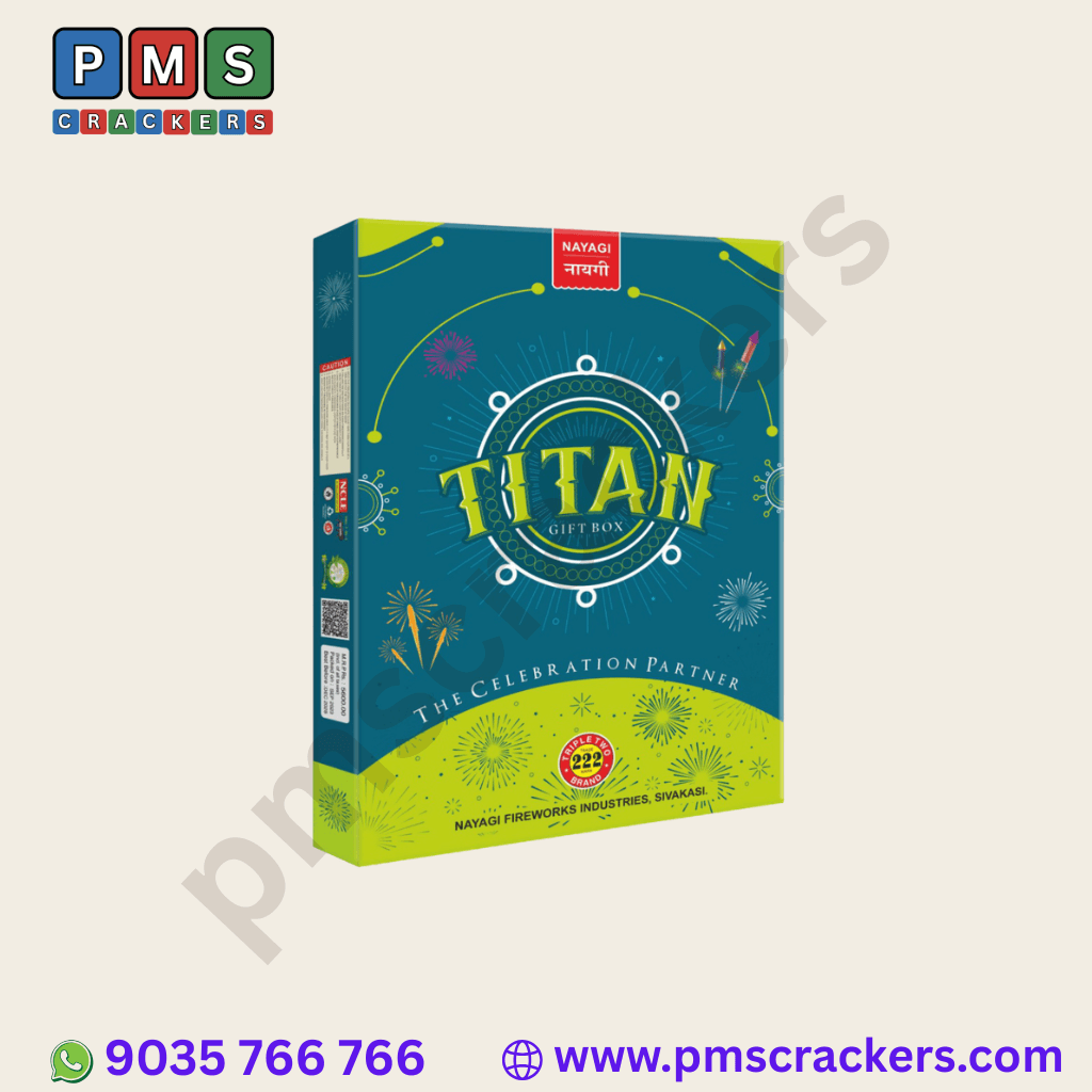 Titan Giftbox – 30 Premium Fireworks By Nayagi | Curated By PMS Crackers