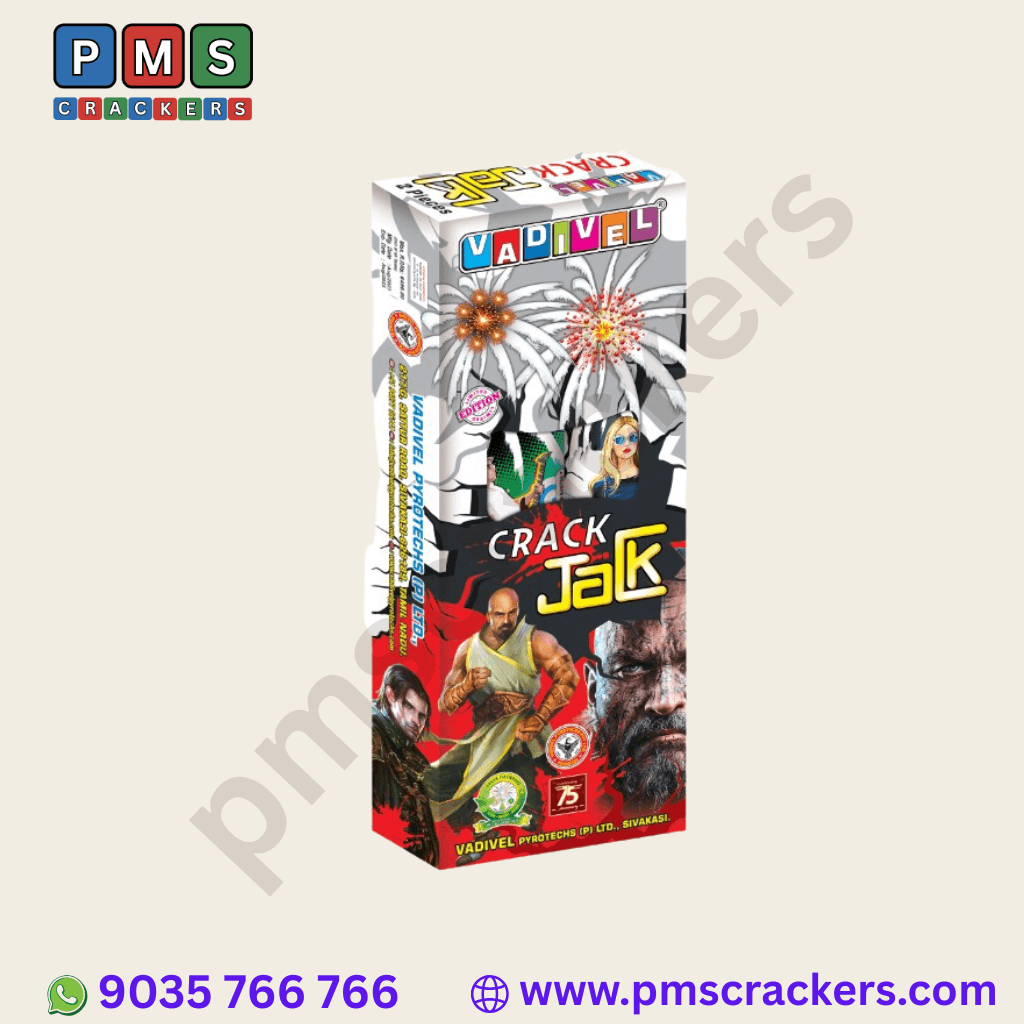 Crack Jack – 4" Premium Aerial Shells (2 Pcs/Box) | Vadivel Fireworks | PMS Crackers