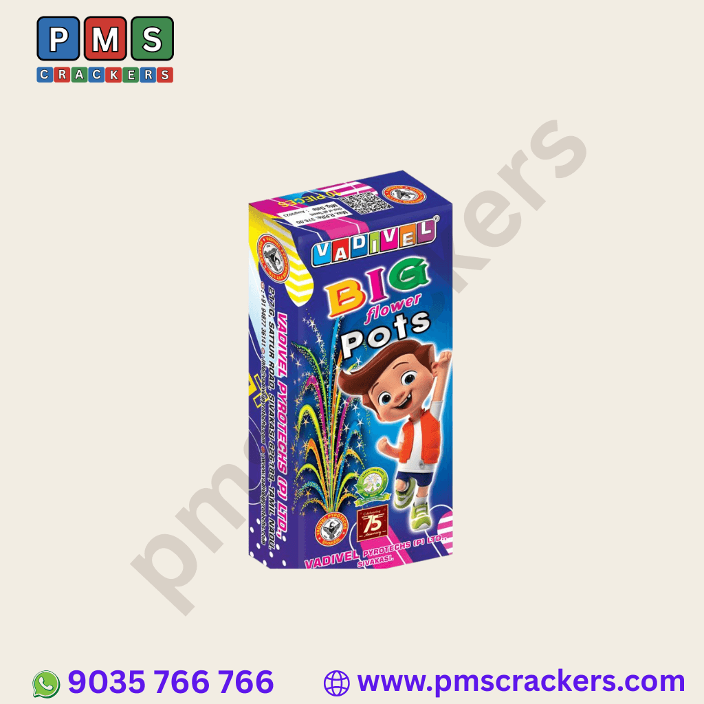 Flower Pots Big (10 Pcs/Box) | Vadivel Fireworks | PMS Crackers