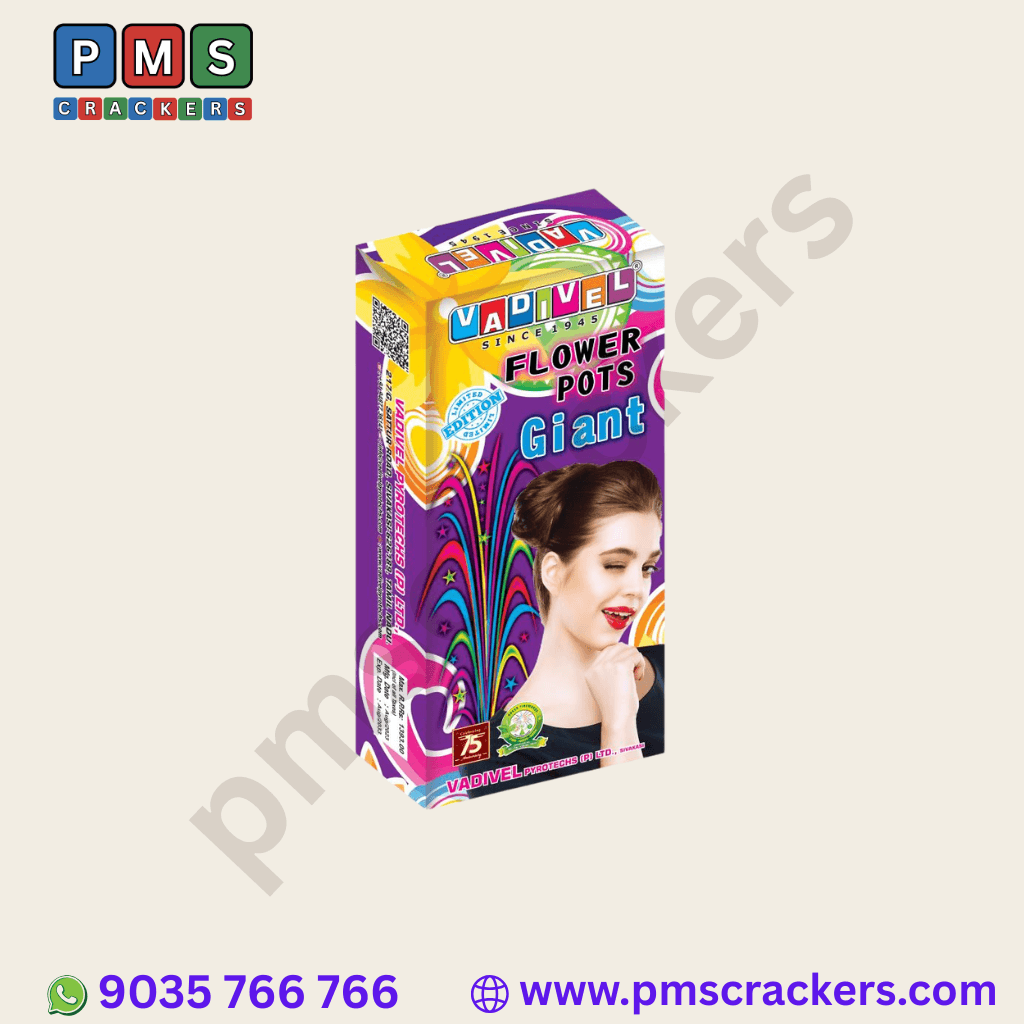 Flower Pots Giant – 10 Pcs Box | Vadivel Fireworks | PMS Crackers