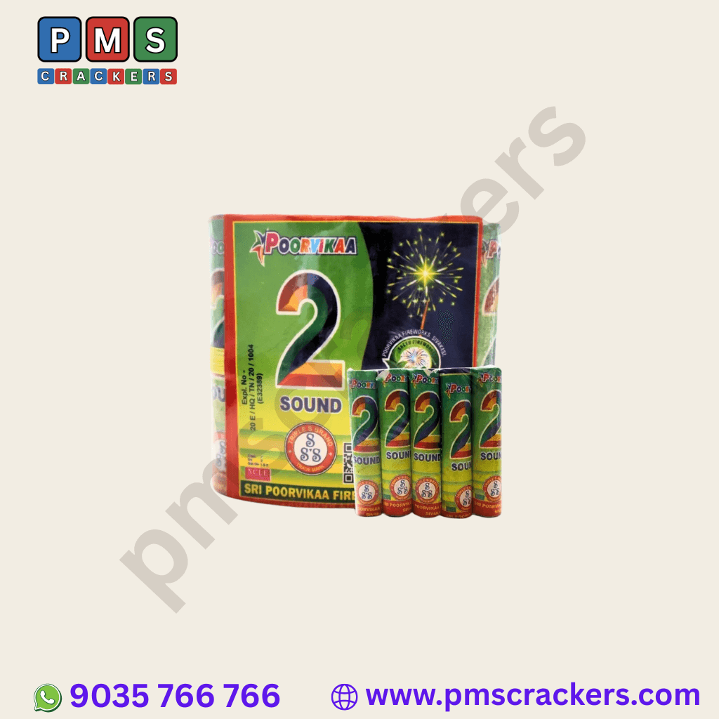 4" Two Sound Green Files Crackers